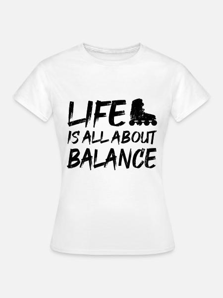 Rollschuh - Frauen T-Shirt - Weiß