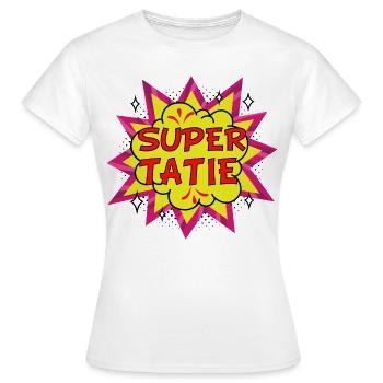 Super tatie cadeau humour tata - T-shirt Femme - blanc - Devant - AI Model Female 172 dark (172cm)