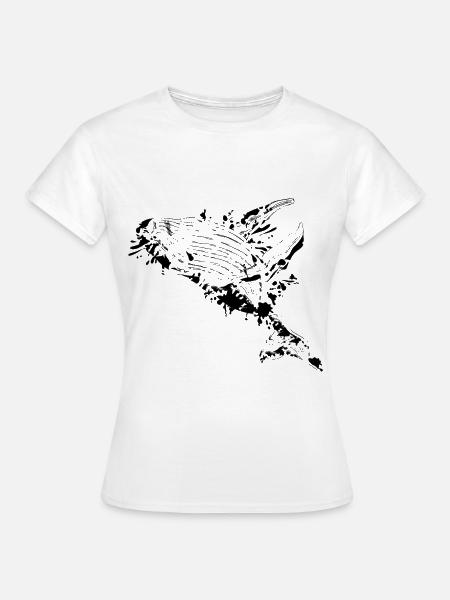 Buckelwal cool - Frauen T-Shirt - Weiß