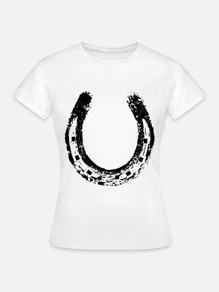 Hufeisen - Frauen T-Shirt - Weiß