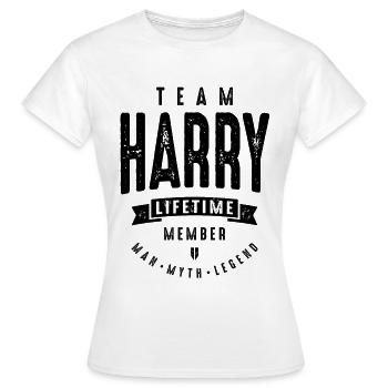 Membre à vie de l’équipe Harry Drôle personnalisé - T-shirt Femme - blanc - Devant - AI Model Female 172 dark (172cm)