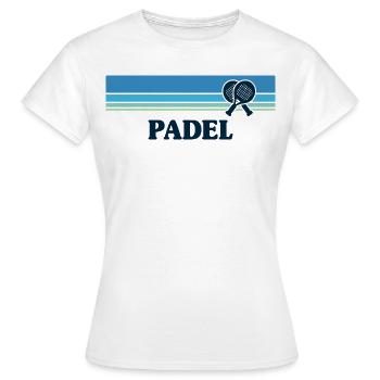 Padel Motiv - Frauen T-Shirt - Weiß - Vorne - AI Model Female 172 dark (172cm)