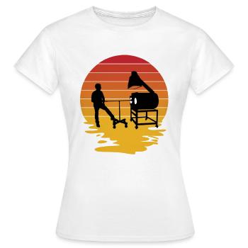 Souffleur de verre Souffleurs de verre Verre soufflant du verre - T-shirt Femme - blanc - Devant - AI Model Female 172 dark (172cm)