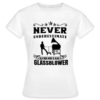 Verre soufflant verre Verre soufflant - T-shirt Femme - blanc - Devant - AI Model Female 172 dark (172cm)