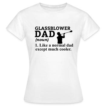 Souffleur de verre Souffleurs de verre Verre soufflant du verre - T-shirt Femme - blanc - Devant - AI Model Female 172 dark (172cm)