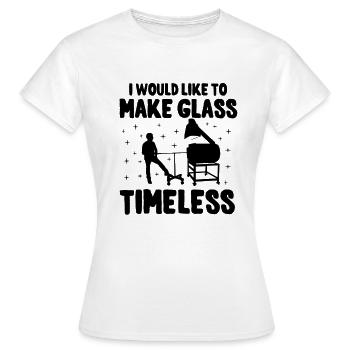 Verre soufflant verre Verre soufflant - T-shirt Femme - blanc - Devant - AI Model Female 172 dark (172cm)