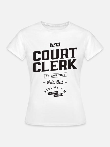 Gerichtsschreiber Lustige Berufsbezeichnung - Frauen T-Shirt - Weiß