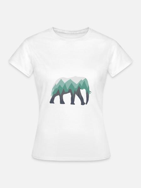 Elefant - Frauen T-Shirt - Weiß