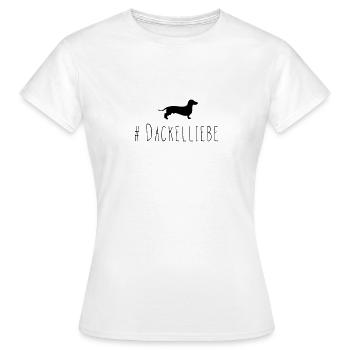 dackel liebe - Frauen T-Shirt - Weiß - Vorne - AI Model Female 172 dark (172cm)