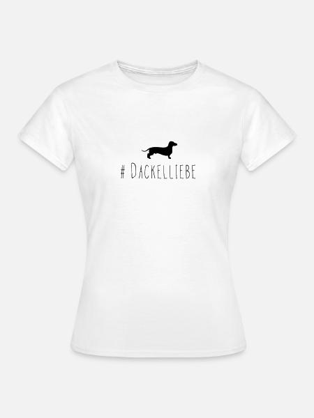 dackel liebe - Frauen T-Shirt - Weiß