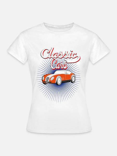 Automobil Auto Oldtimer Klassik - Frauen T-Shirt - Weiß