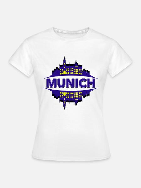 TRAVEL Munich - Frauen T-Shirt - Weiß