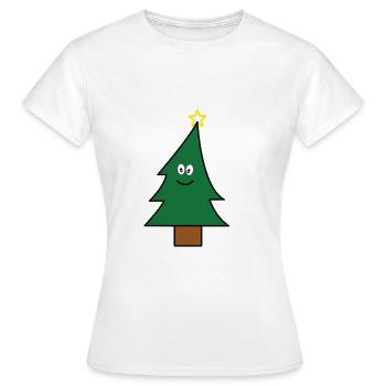 Sapin - T-shirt Femme - blanc - Devant - AI Model Female 172 dark (172cm)