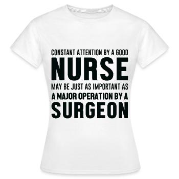 Krankenpflegerin - Frauen T-Shirt - Weiß - Vorne - AI Model Female 172 dark (172cm)