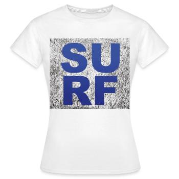 Surfen Wellenreiten - Frauen T-Shirt - Weiß - Vorne - AI Model Female 172 dark (172cm)