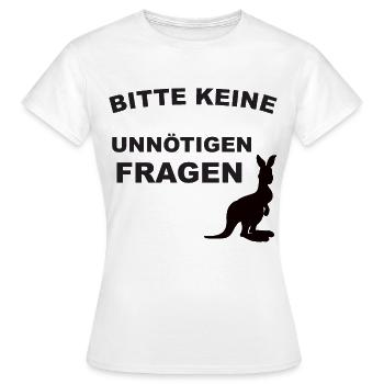 Unnötige Fragen - Frauen T-Shirt - Weiß - Vorne - AI Model Female 172 dark (172cm)