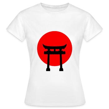 Japan - Women's T-Shirt - white - Front - AI Model Female 172 dark (172cm)