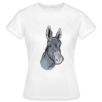 ass - Women's T-Shirt - white - Front - AI Model Female 172 dark (172cm)