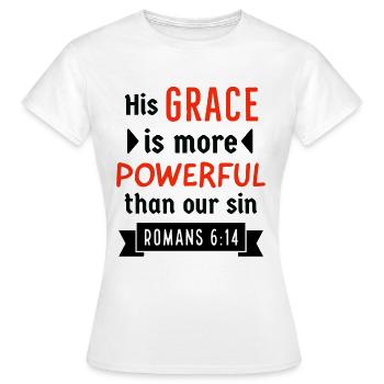 Jesus, Jesus, Jesus Christian Christian Christian - Women's T-Shirt - white - Front - AI Model Female 172 dark (172cm)