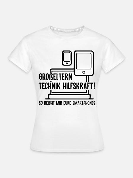 Großeltern Technik Hilfskraft - Frauen T-Shirt - Weiß
