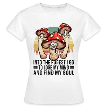 Champignons magiques Médicaments psychédéliques Hallucinogène - T-shirt Femme - blanc - Devant - AI Model Female 172 dark (172cm)