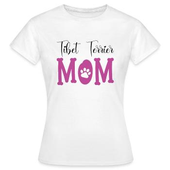 Terrier tibétain Terrier tibétain maman chien - T-shirt Femme - blanc - Devant - AI Model Female 172 dark (172cm)