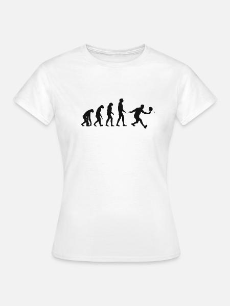 Evolution Padel Design pour tout le padel noir - T-shirt Femme - blanc