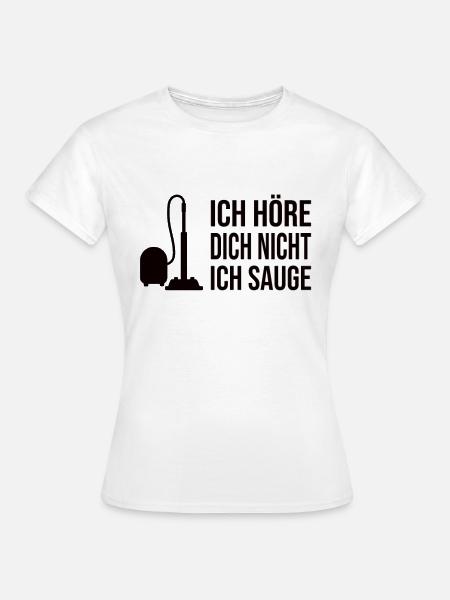 Putzfrau Reinigungskraft Putzhilfe Geschenk Lustig - Frauen T-Shirt - Weiß