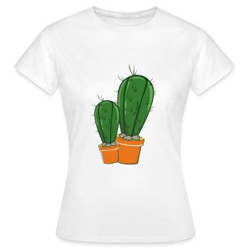 cactus cactus magnifique épineux - T-shirt Femme - blanc - Devant - AI Model Female 172 dark (172cm)