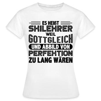 Skilehrer - Frauen T-Shirt - Weiß - Vorne - AI Model Female 172 dark (172cm)