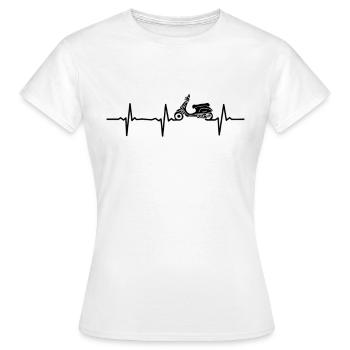 Scooter scooter scooter mobylette scooter scooter - T-shirt Femme - blanc - Devant - AI Model Female 172 dark (172cm)