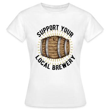 Brasserie brasserie brasserie bière cadeau - T-shirt Femme - blanc - Devant - AI Model Female 172 dark (172cm)