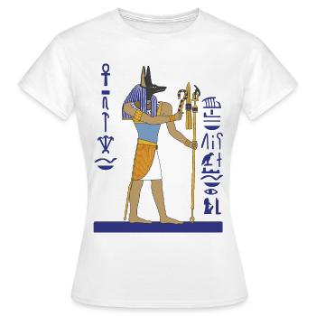 Anubis - Frauen T-Shirt - Weiß - Vorne - AI Model Female 172 dark (172cm)