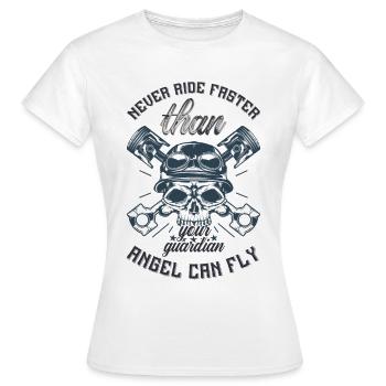 Bikers Anges Gardiens - T-shirt Femme - blanc - Devant - AI Model Female 172 dark (172cm)