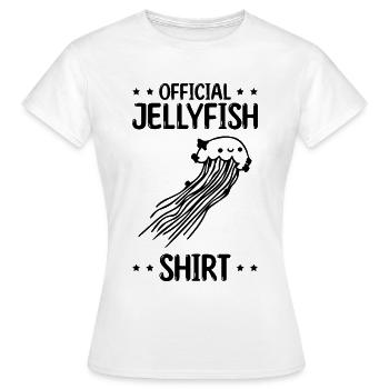 T-shirt Officiel Méduse Méduse Méduse - T-shirt Femme - blanc - Devant - AI Model Female 172 dark (172cm)