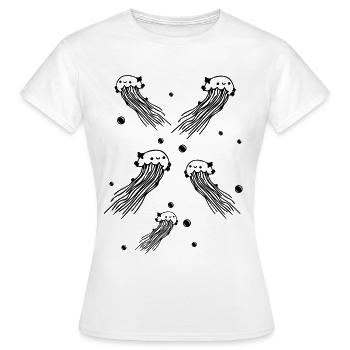 Méduse Aquarium Méduse Méduse Méduse Méduse - T-shirt Femme - blanc - Devant - AI Model Female 172 dark (172cm)