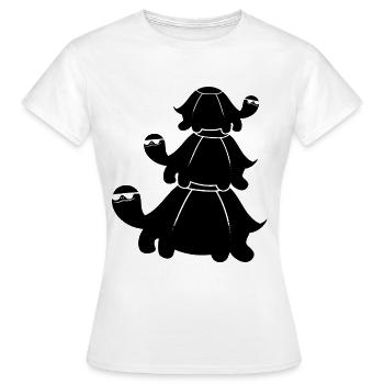 Tortues empilées Tortues fraîches avec - T-shirt Femme - blanc - Devant - AI Model Female 172 dark (172cm)