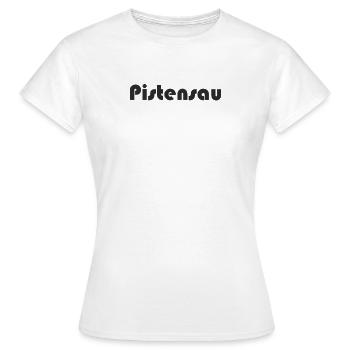 Snowboard - Pistensau - Frauen T-Shirt - Weiß - Vorne - AI Model Female 172 dark (172cm)