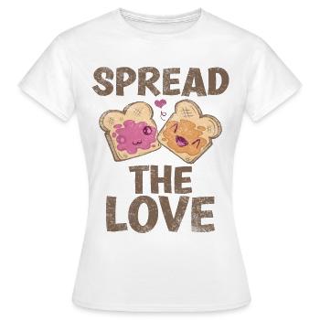 Répandez le sort d’amour avec de l’art cool - T-shirt Femme - blanc - Devant - AI Model Female 172 dark (172cm)