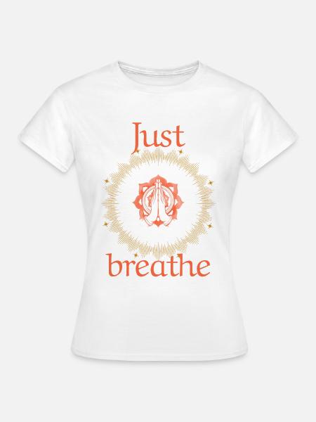 Yoga meditation - Frauen T-Shirt - Weiß