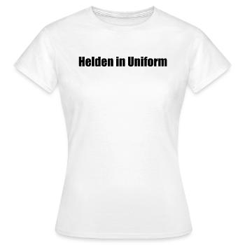 Feuerwehr - Helden in Uniform - Frauen T-Shirt - Weiß - Vorne - AI Model Female 172 dark (172cm)
