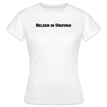 Feuerwehr - Helden in Uniform - Frauen T-Shirt - Weiß - Vorne - AI Model Female 172 dark (172cm)
