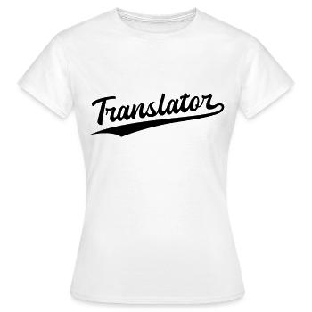 Retro Swoosh Job - Traducteur - T-shirt Femme - blanc - Devant - AI Model Female 172 dark (172cm)