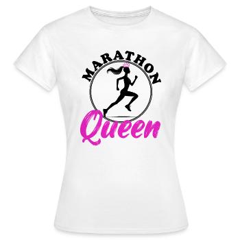 Marathon Queen - Frauen T-Shirt - Weiß - Vorne - AI Model Female 172 dark (172cm)