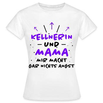 Kellnerin Spruch Beruf Lustiges Kellnerin Geschenk - Frauen T-Shirt - Weiß - Vorne - AI Model Female 172 dark (172cm)
