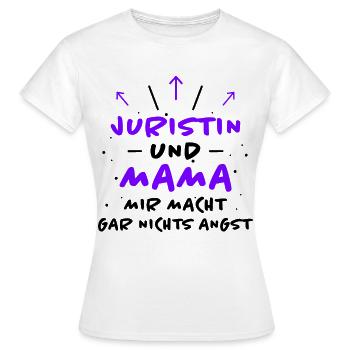 Juristin Spruch Jura Lustiges Juristin Geschenk - Frauen T-Shirt - Weiß - Vorne - AI Model Female 172 dark (172cm)