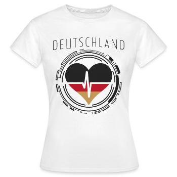 Allemagne Allemagne Allemand GER Almanya Alemania - T-shirt Femme - blanc - Devant - AI Model Female 172 dark (172cm)