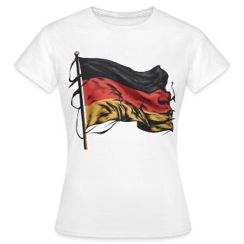 Allemagne Allemagne Allemand GER Almanya Alemania - T-shirt Femme - blanc - Devant - AI Model Female 172 dark (172cm)