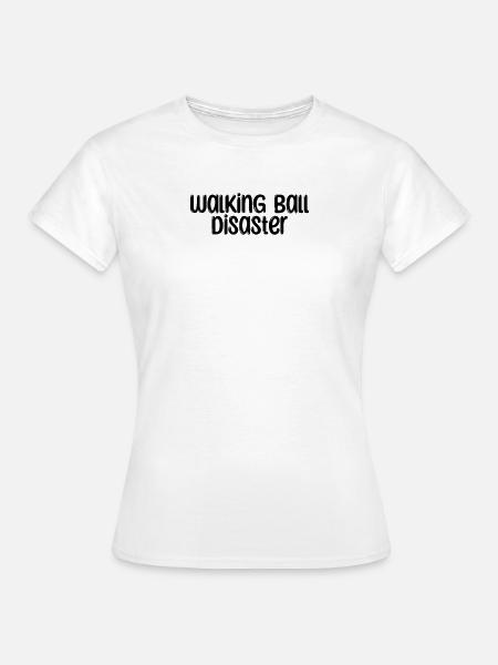 Bowling - Walking ball disaster - Frauen T-Shirt - Weiß