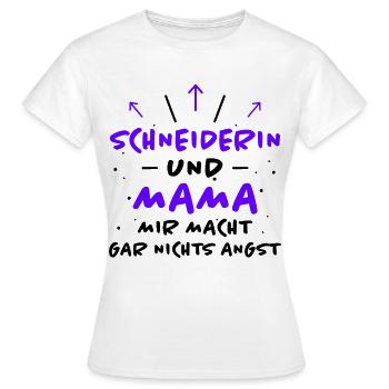 Schneiderin Spruch Lustiges Schneiderin Geschenk - Frauen T-Shirt - Weiß - Vorne - AI Model Female 172 dark (172cm)